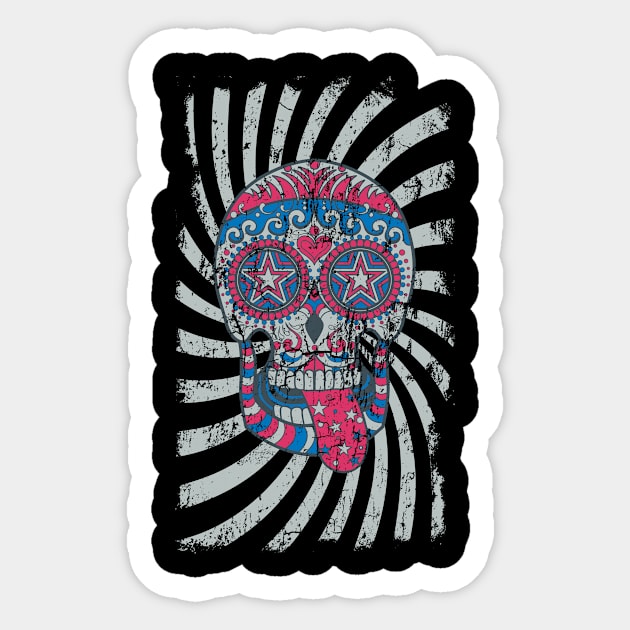 Star Skull Sticker by Designious